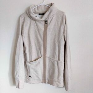 Under Armour Light Beige Zip-Up Jacket